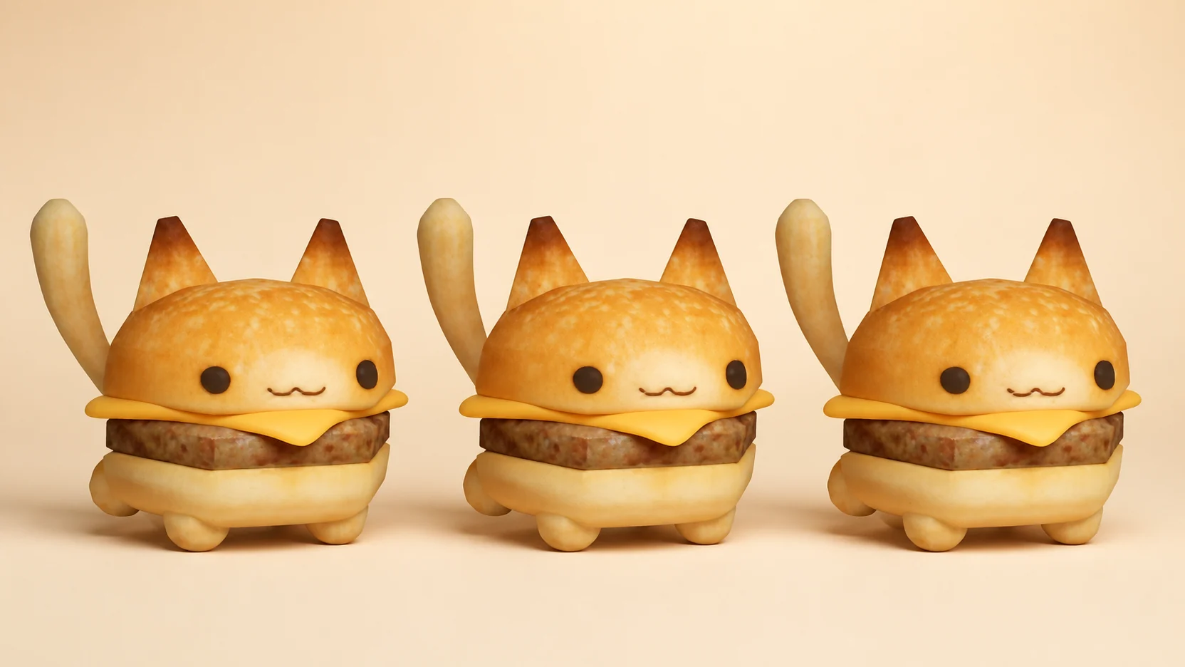 Three catburgers